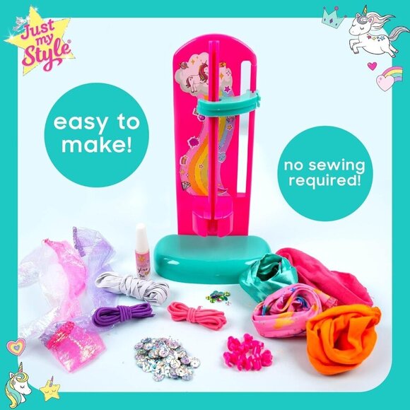 DIY Satin Scrunchie Maker Kit with Gemstones and Sequins for Hair Fashion main image 8